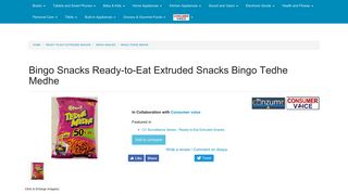 
                            10. Bingo Snacks Bingo Tedhe Medhe Ready-to-Eat Extruded Snacks ...