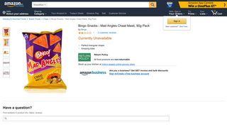 
                            9. Bingo Snacks - Mad Angles Chaat Masti, 90g Pack: Amazon.in