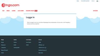 
                            2. Bingo.com | Logga in på ditt konto