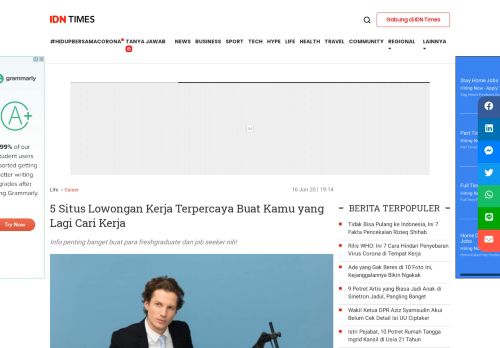 
                            10. Bingung Cari Kerja? Buka 5 Situs Lowongan Kerja Terpercaya Ini, Yuk!