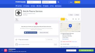 
                            13. BioLife Plasma Services - 7 tips from 259 visitors - Foursquare