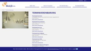 
                            2. BioLife - » Terminvereinbarung