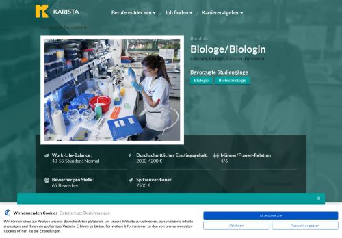 
                            7. Biologe/Biologin - Karista