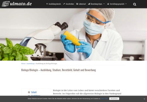 
                            1. Biologe/Biologin - Studium, Gehalt, Bewerbung, Zukunftsaussichten