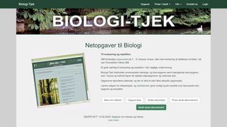 
                            3. Biologi-Tjek - Netopgaver til Biologi