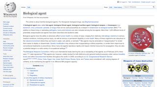 
                            13. Biological agent - Wikipedia