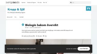 
                            8. Biologin bakom övervikt 20 november 2018 kl 10.03 - Kropp & Själ ...