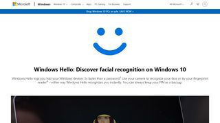 
                            12. Biometric Facial Recognition – Windows Hello - Microsoft
