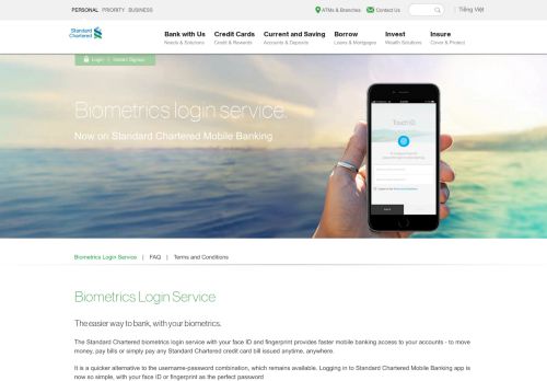 
                            11. Biometrics Login Service | Standard Chartered | Vietnam