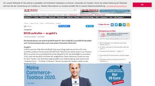 
                            5. BIOS aufrufen — so geht's - com! professional - Com-magazin.de