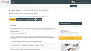 
                            10. Biosash Business Private Limited - Financial Reports, Balance Sheets ...