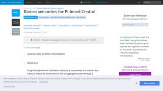 
                            10. Biotea: semantics for Pubmed Central [PeerJ]