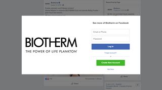 
                            13. Biotherm - Punkte sammeln und Prämien sichern! Werde... | Facebook