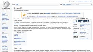 
                            8. Biotronik - Wikipedia