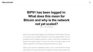 
                            12. BIP91 has been logged in: What does this mean for Bitcoin and why is ...