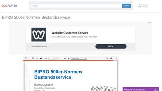 
                            13. BiPRO 500er-Normen Bestandsservice - PDF - DocPlayer.org