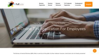 
                            6. BIR Online TIN Application for Employees - Full Suite