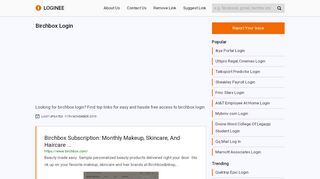 
                            13. Birchbox Login