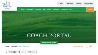 
                            10. Birdie Lesson Plans - The First Tee of the Triangle