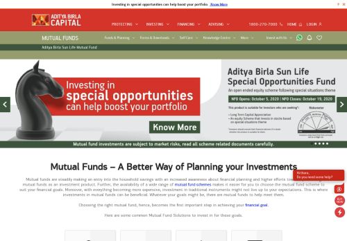 
                            4. Birla Sun Life Mutual Fund - Aditya Birla Capital