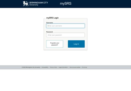 
                            2. Birmingham City University - Log in to the portal, welcome