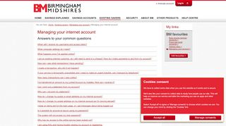 
                            11. Birmingham Midshires | Managing your internet account