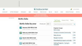 
                            2. Birth Clubs - BabyCenter - Community