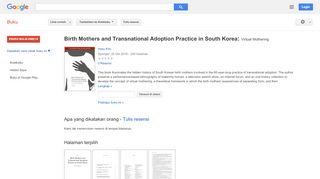 
                            10. Birth Mothers and Transnational Adoption Practice in South Korea: ...