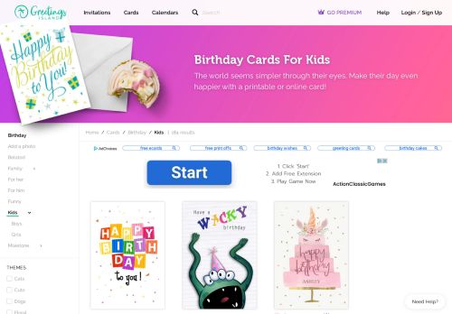 
                            13. Birthday Cards For Kids (Free) | Greetings Island