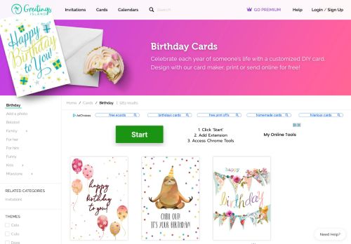 
                            4. Birthday Cards (Free) | Greetings Island