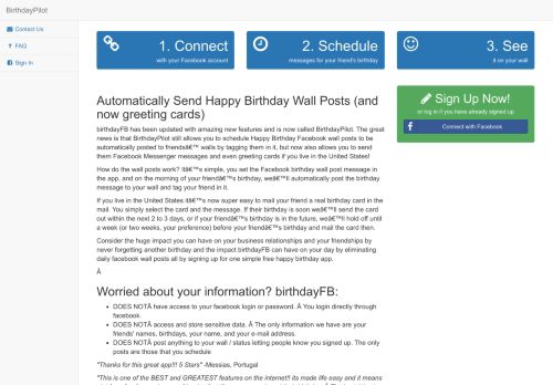 
                            6. BirthdayPilot - Sign in