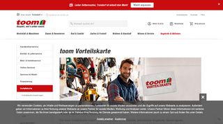 
                            1. Bis zu 10% Rabatt mit der Vorteilskarte von toom! - toom Baumarkt