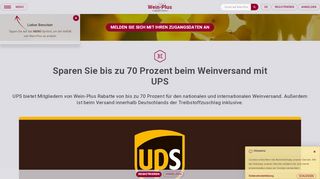 
                            8. Bis zu 70 Prozent beim Paketversand mit UPS sparen | Wein-Plus ...