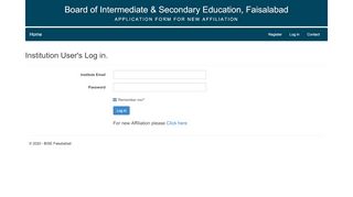 
                            4. BISE Faisalabad - Log in