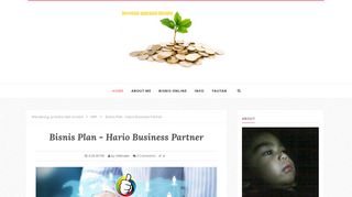 
                            9. Bisnis Plan - Hario Business Partner - Menabung, proteksi dan income