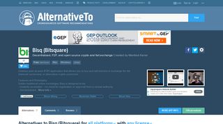 
                            11. Bisq (Bitsquare) Alternatives and Similar Software - AlternativeTo.net