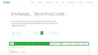 
                            1. Bisq - The decentralized Bitcoin exchange
