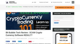 
                            9. Bit Bubble Tech Review : SCAM Crypto Currency Software RESULT?