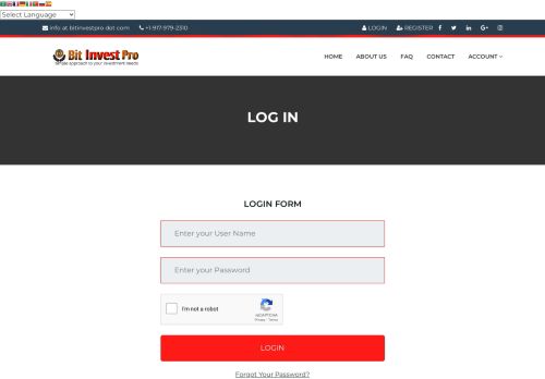 
                            10. BiT Invest Pro | Login