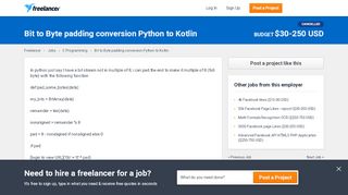 
                            2. Bit to Byte padding conversion Python to Kotlin | C Programming | C++ ...