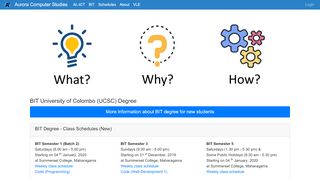 
                            12. BIT - UCSC (University of Colombo) classes | Aurora Computer Studies