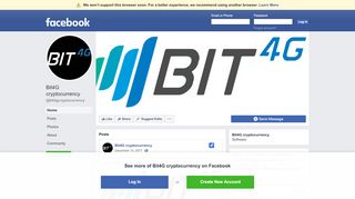 
                            9. Bit4G cryptocurrency - Home | Facebook