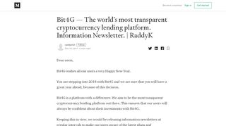 
                            10. Bit4G — The world's most transparent cryptocurrency ... - ...