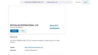 
                            1. BIT4VALUE INTERNATIONAL LTD | LinkedIn