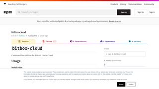 
                            9. bitbox-cloud - npm
