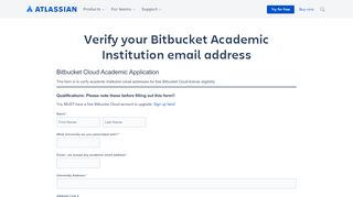 
                            4. Bitbucket Academic License Request | Atlassian