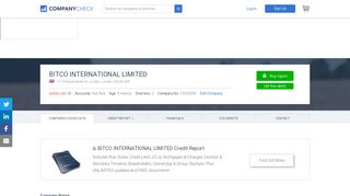 
                            4. BITCO INTERNATIONAL LIMITED. Free business summary taken from ...