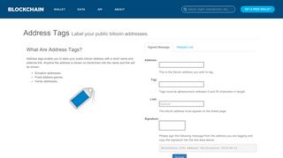 
                            10. Bitcoin Address Tags - Blockchain.info