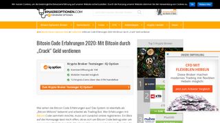 
                            8. Bitcoin Code Erfahrungen 2019 » Der Anbieter im Test