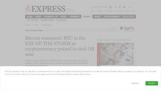 
                            11. Bitcoin comment: BTC in the EYE OF THE STORM as ...